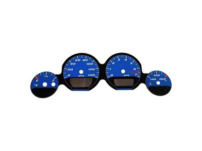 US Speedo Daytona Edition Gauge Face; 140 MPH; Blue (06-09 Charger)