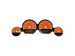 US Speedo Daytona Edition Gauge Face; 140 MPH; Orange (06-09 Charger)