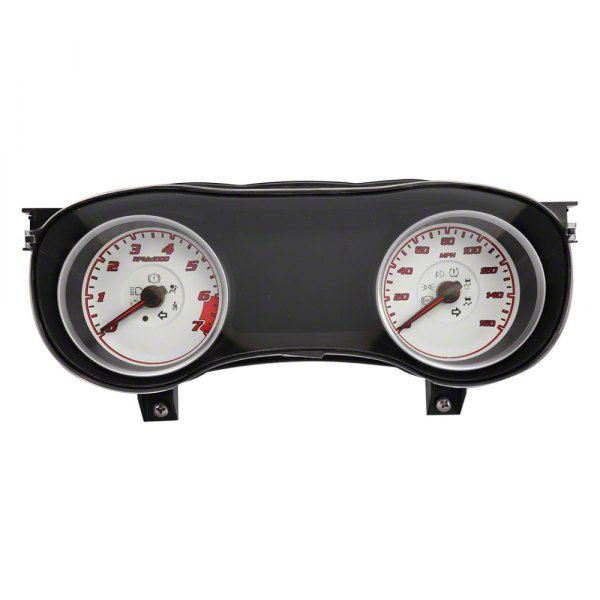 Intellitronix 6 Gauge Set White LED Black Bezel Universal Made In USA