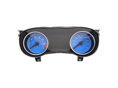 US Speedo Daytona Edition Gauge Face; 180 MPH; Blue (15-23 Charger, Excluding SRT Hellcat)