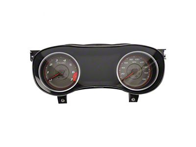 US Speedo Daytona Edition Gauge Face; 180 MPH; Charcoal (15-23 Charger, Excluding SRT Hellcat)