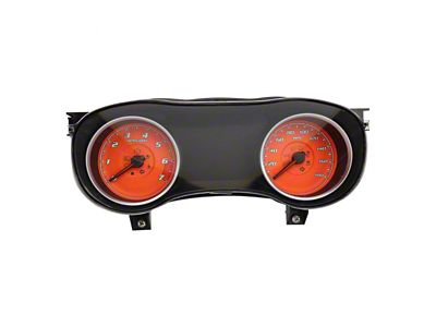 US Speedo Daytona Edition Gauge Face; 180 MPH; Orange (15-23 Charger, Excluding SRT Hellcat)