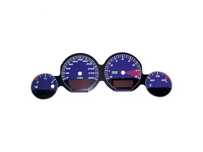 US Speedo Daytona Edition Gauge Face; 180 MPH; Purple (06-09 Charger SRT8)