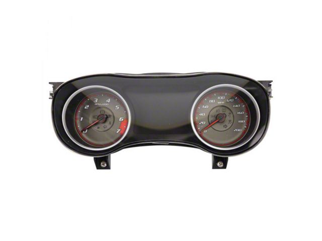 US Speedo Daytona Edition Gauge Face; 200 MPH; Charcoal (15-23 Charger, Excluding SRT Hellcat)