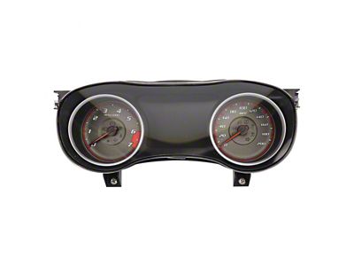 US Speedo Daytona Edition Gauge Face; 200 MPH; Charcoal (15-23 Charger, Excluding SRT Hellcat)