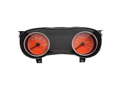 US Speedo Daytona Edition Gauge Face; 200 MPH; Orange (15-23 Charger, Excluding SRT Hellcat)