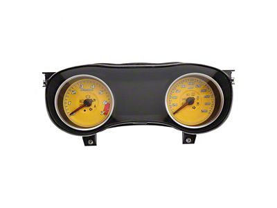 US Speedo Daytona Edition Gauge Face; 200 MPH; Yellow (15-23 Charger, Excluding SRT Hellcat)