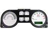 US Speedo Daytona Edition Gauge Face; KMH; White (07-09 Mustang GT500)