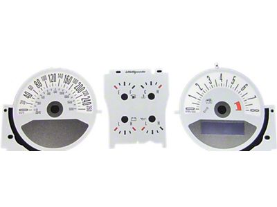 US Speedo Daytona Edition Gauge Face; MPH; Blue (11-12 Mustang GT)