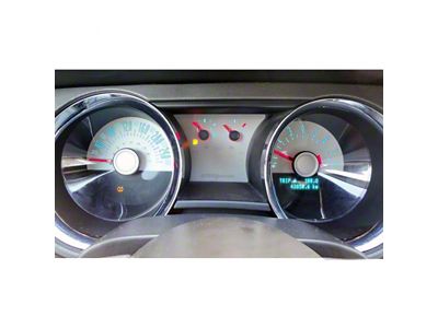 US Speedo Daytona Edition Gauge Face; MPH; White (11-12 Mustang V6)