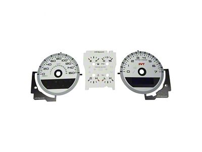 US Speedo Daytona Edition Gauge Face; MPH; White (10-12 Mustang GT500)