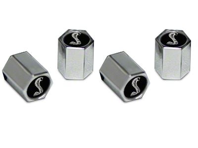 Valve Stem Caps with Cobra Logo (Universal; Some Adaptation May Be Required)