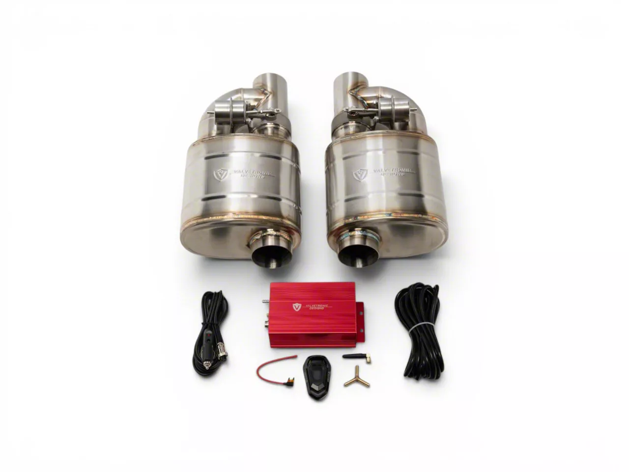 Valvetronic Designs Valvetronic Designs Universal Valved Muffler Kit; 2.50-Inch; Pair