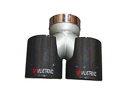 Valvetronic Designs Universal Single to Dual Exhaust Tips; Carbon Fiber (Fits 2.50-Inch Tail Pipe)