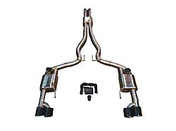 Valvetronic Designs Valved Sport Cat-Back Exhaust System with Stainless Black Tips (15-26 Mustang GT Fastback w/o Active Exhaust)