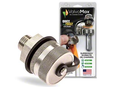 ValvoMax Quick Twist Oil Drain Valve; M12-1.75 (96-04 Mustang V6)
