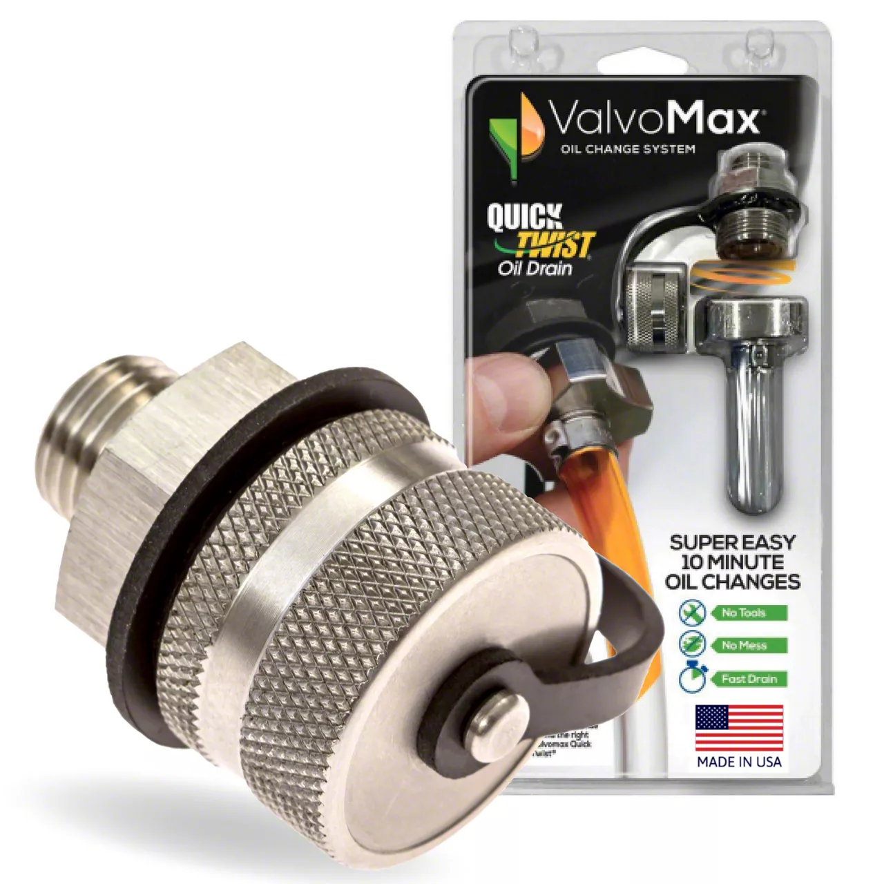 ValvoMax Challenger Quick Twist Oil Drain Valve; M14-1.50