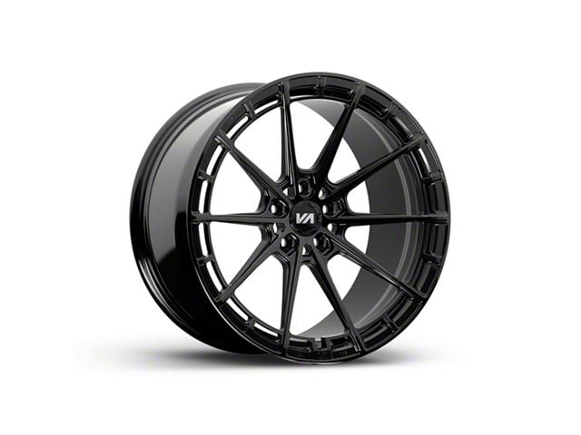 Variant Wheels Aure Gloss Black Wheel; Front Only; 19x8.5 (20-24 Corvette C8 Stingray)