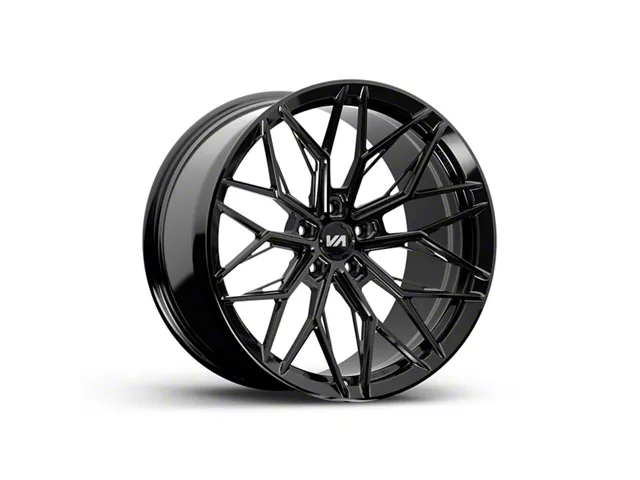 Variant Wheels Maxim Gloss Black Wheel; Rear Only; 20x11 (20-24 Corvette C8 Stingray)