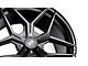 Variant Wheels Xenon Satin Black 2-Wheel Kit; Rear Only; 20x11 (20-24 Corvette C8)