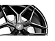 Variant Wheels Xenon Satin Black 2-Wheel Kit; Rear Only; 20x11 (97-04 Corvette C5)