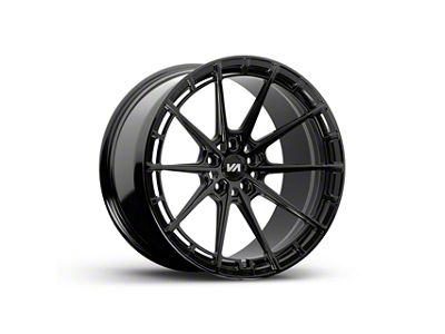 Variant Wheels Aure Gloss Black Wheel; Rear Only; 20x11; 45mm Offset (24-25 Mustang)