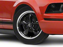 Deep Dish Bullitt Gloss Black Wheel; 18x9; 30mm Offset (05-09 Mustang GT, V6)