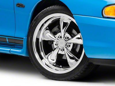 Deep Dish Bullitt Chrome Wheel; 18x9 (94-98 Mustang)