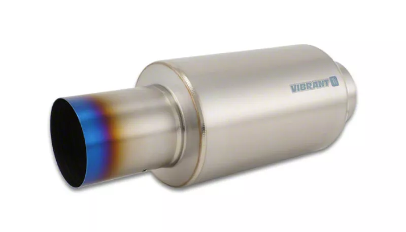 Vibrant Performance Universal AM Titanium Muffler with Straight Cut ...