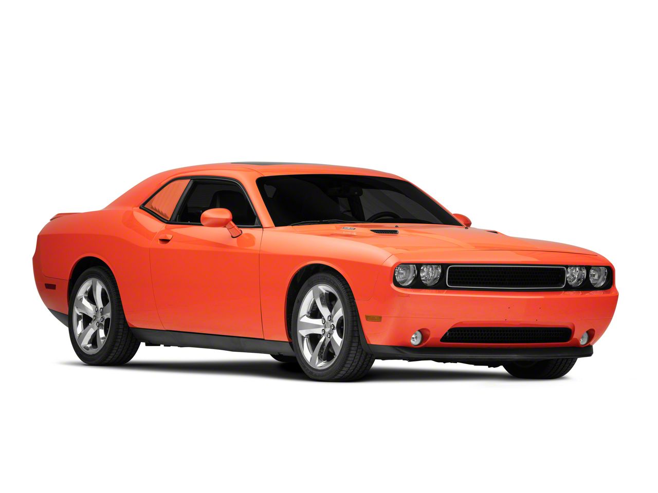 Challenger LV Style Quarter Window Louvers; Unpainted (08-23