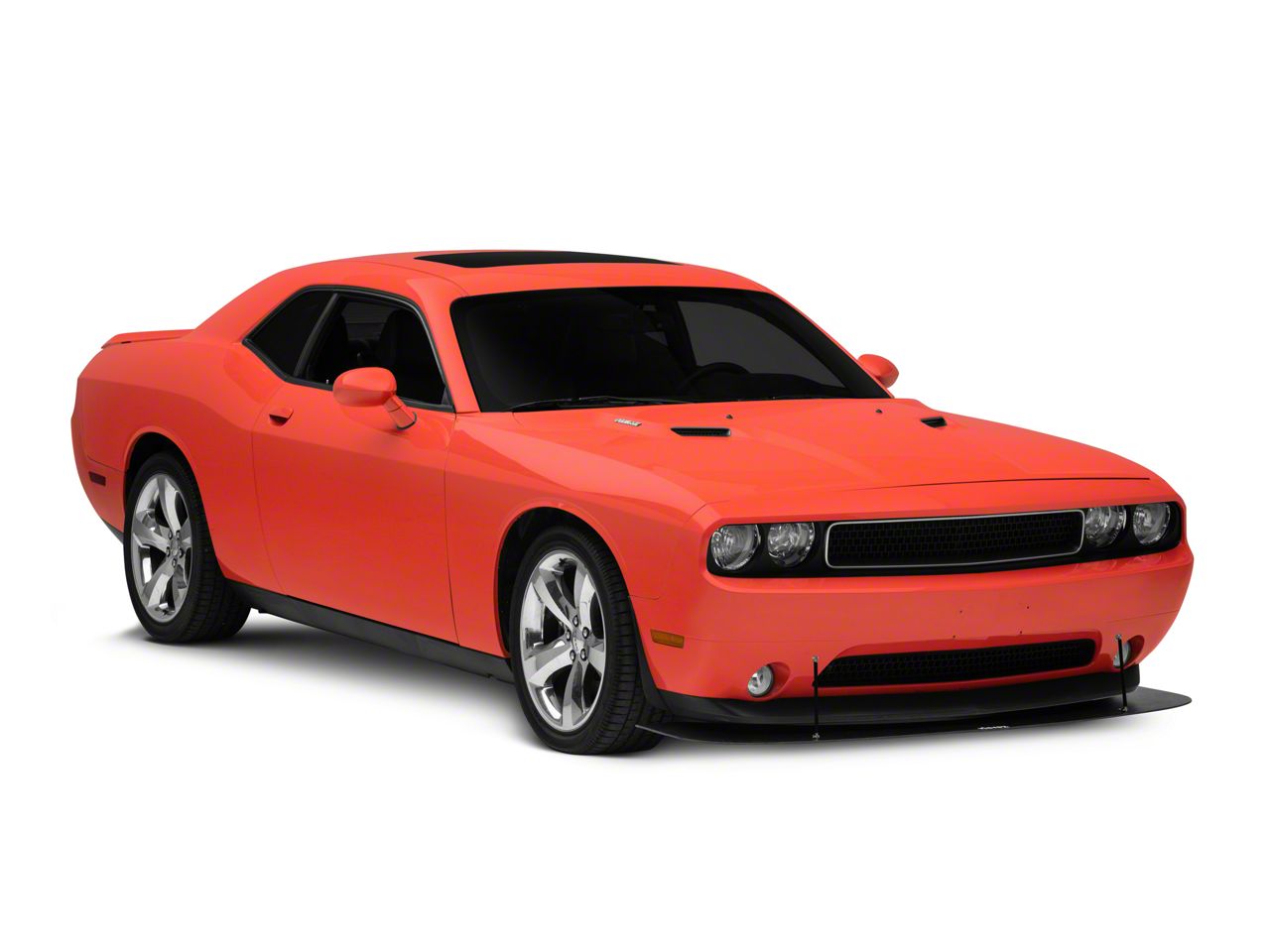 Challenger VZ Style Front Bumper Splitter; Textured Black (08-14