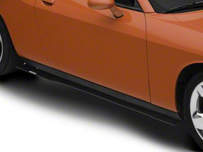 VZ Style Side Skirt Splitters; Textured Black (08-14 Challenger)