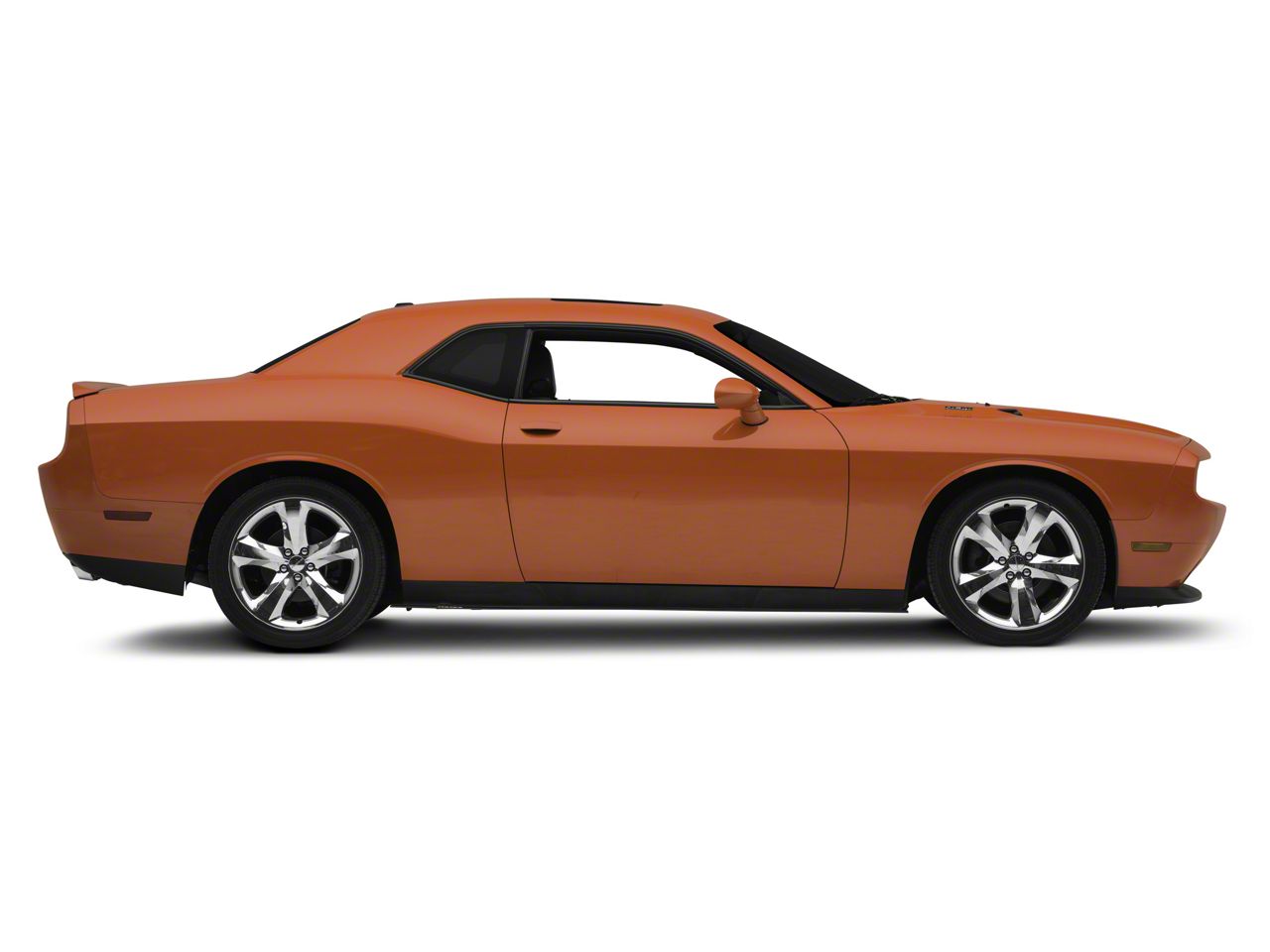 Challenger VZ Style Side Skirt Splitters; Textured Black (08