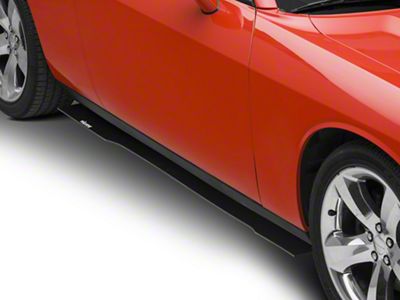 VZ Style Side Skirt Splitters; Textured Black (15-23 Challenger)