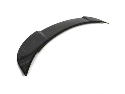 SRT Style Rear Spoiler; Gloss Forged Carbon Fiber (15-23 Charger)