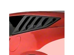 LV Style Quarter Window Louvers; Gloss Black (14-19 Corvette C7 Gloss Black)