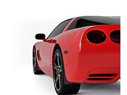 Mud Flaps; Front and Rear; Textured Black (97-04 Corvette C5)