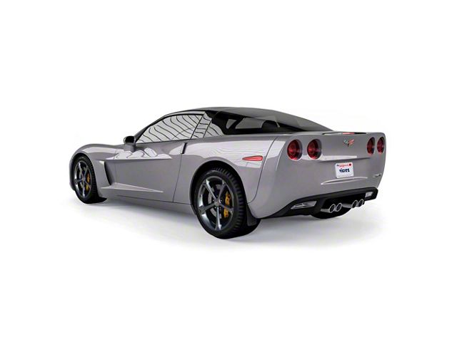 Mud Flaps; Front and Rear; Textured Black (05-13 Corvette C6)