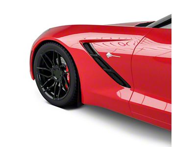 Mud Flaps; Front; Textured Black (14-19 Corvette C7)