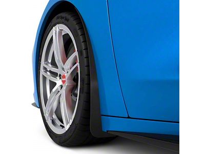 Mud Flaps; Front; Textured Black (20-25 Corvette C8, Excluding Z06)