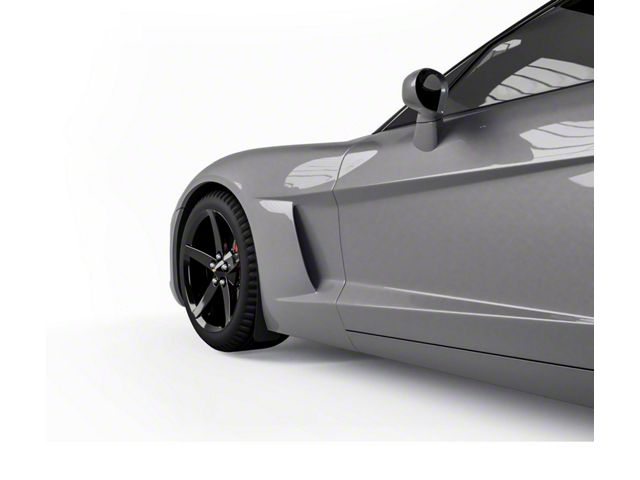 Mud Flaps; Front; Textured Black (05-13 Corvette C6)