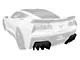 VZ3 Style Rear Diffuser; Unpainted (14-19 Corvette C7)