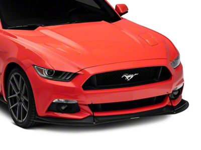 Front Chin Splitter; Textured Black (15-17 Mustang GT, EcoBoost, V6)