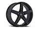 Vision Wheel Boost Satin Black Wheel; 18x8 (05-09 Mustang GT, V6)