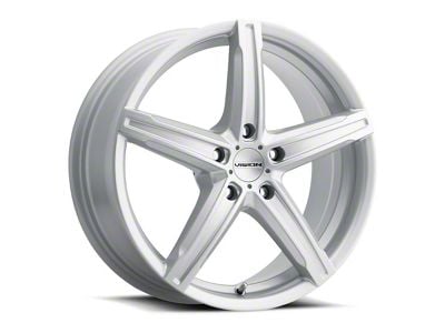 Vision Wheel Boost Silver Wheel; 18x8 (05-09 Mustang GT, V6)