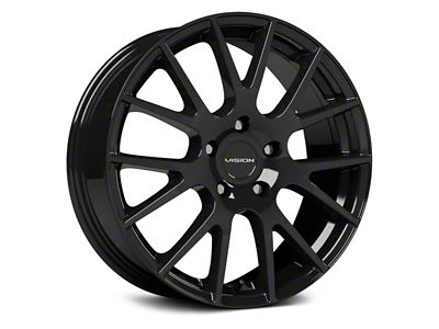 Vision Wheel Hellion Gloss Black Wheel; 18x8 (05-09 Mustang GT, V6)