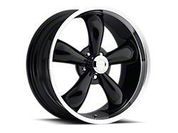 Vision Wheel Legend 5 Gloss Black Machined Wheel; 18x8.5; 10mm Offset (05-09 Mustang GT, V6)