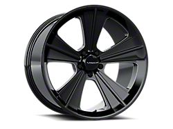Vision Wheel Missle Gloss Black Milled Wheel; Rear Only; 20x11; 50mm Offset (05-09 Mustang)