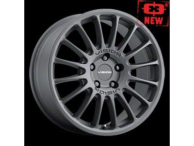 Vision Wheel Monaco Satin Black Wheel; 17x7; 38mm Offset (05-09 Mustang GT, V6)