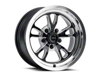 Vision Wheel Patriot Gloss Black Milled Spoke Wheel; 17x8; 25mm Offset (05-09 Mustang GT, V6)